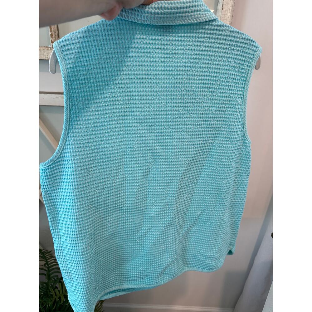Focus Casual Life size large teal waffle weave vest - Picture 5 of 5
